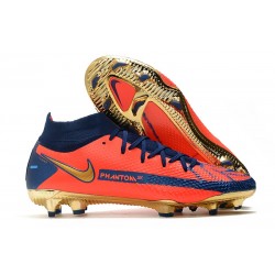 Nike Phantom Generative texture Elite Df Fg Naranja Azul Oro