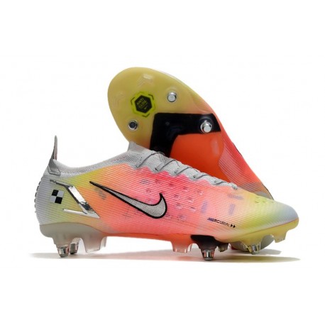 Nike Mercurial Vapor XIV Elite SG AC Blanco Negro Metálico Plateado