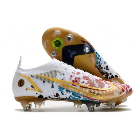 Nike Mercurial Vapor XIV Elite SG AC Blanco Rojo Oro