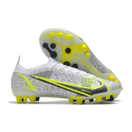 Nike Mercurial Vapor XIV Elite AG Pro Blanco Negro Metálico Plateado