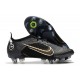Nike Mercurial Vapor XIV Elite SG AC Negro Dorado Metalizado Plateado Metalizado