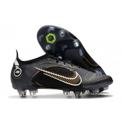 Nike Mercurial Vapor XIV Elite SG AC Negro Dorado Metalizado Plateado Metalizado