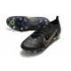 Nike Mercurial Vapor XIV Elite SG AC Negro Dorado Metalizado Plateado Metalizado