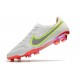Botas de fútbol Nike Tiempo Legend 9 Elite FG Blanco Negro Carmesí Rosa
