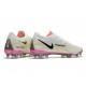 Botas de fútbol Nike Phantom GT2 Elite FG Blanco Negro Carmesí Rosa