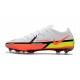Botas de fútbol Nike Phantom GT2 Elite FG Motivation Pack - Blanco Carmesí Volt