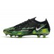 Botas Nike Phantom GT2 Elite FG Noir Platine Métallique Vert Strike
