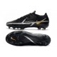 Botas de fútbol Nike Phantom GT2 Elite FG Negro Gris Metálico Dorado Metalizado