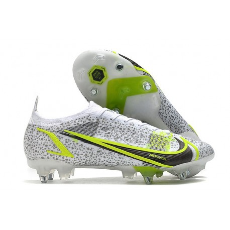 Nike Mercurial Vapor XIV Elite SG AC Blanco Negro Metálico Plateado
