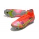 Nike Mercurial Superfly VIII Elite SG Bota Carmesi Plateado Metalizado