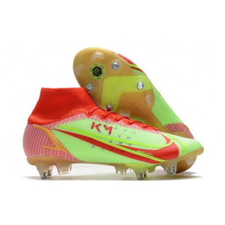 Nike Mercurial Superfly VIII Elite SG Bota Verde Rojo