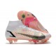 Nike Mercurial Superfly VIII Elite SG Bota Blanco Negro Carmesí