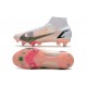 Nike Mercurial Superfly VIII Elite SG Bota Blanco Negro Carmesí
