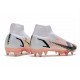 Nike Mercurial Superfly VIII Elite SG Bota Blanco Negro Carmesí