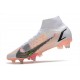 Nike Mercurial Superfly VIII Elite SG Bota Blanco Negro Carmesí