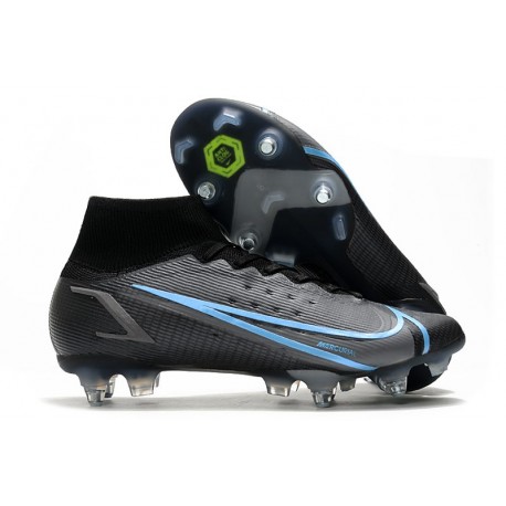 Nike Mercurial Superfly VIII Elite SG Bota Negro Gris Hierro