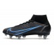 Nike Mercurial Superfly VIII Elite SG Bota Negro Gris Hierro