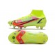 Nike Mercurial Superfly VIII Elite SG Bota Volt Carmesí Negro