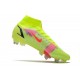 Nike Mercurial Superfly VIII Elite SG Bota Volt Carmesí Negro
