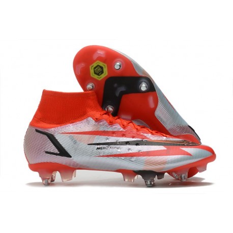 Nike Mercurial Superfly VIII Elite SG Chile Rojo Negro Blanco Naranja