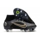 Nike Mercurial Superfly 8 Elite SG-Pro Negro Dorado Metalizado Plateado
