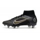 Nike Mercurial Superfly 8 Elite SG-Pro Negro Dorado Metalizado Plateado