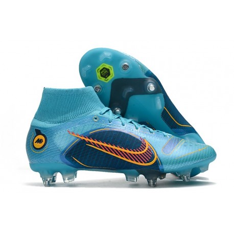 Nike Mercurial Superfly 8 Elite SG-Pro Negro Dorado Metalizado Plateado