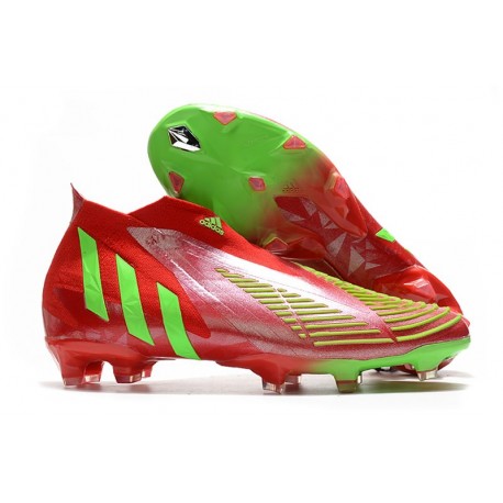 Zapatillas Adidas Predator Edge+ Fg Rojo Verde