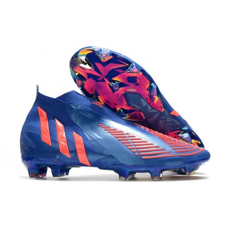 Zapatillas Adidas Predator Edge+ Fg Hi Res Azul Turbo Hi Res Azul