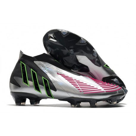 Zapatillas Adidas Predator Edge+ Fg Plata Negro Rosa