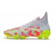 Bota de fútbol adidas Predator Freak + FG Gris Volt Rosa