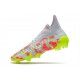 Bota de fútbol adidas Predator Freak + FG Gris Volt Rosa
