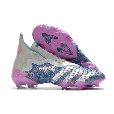 Bota de fútbol adidas Predator Freak + FG Metal Rosa Azul