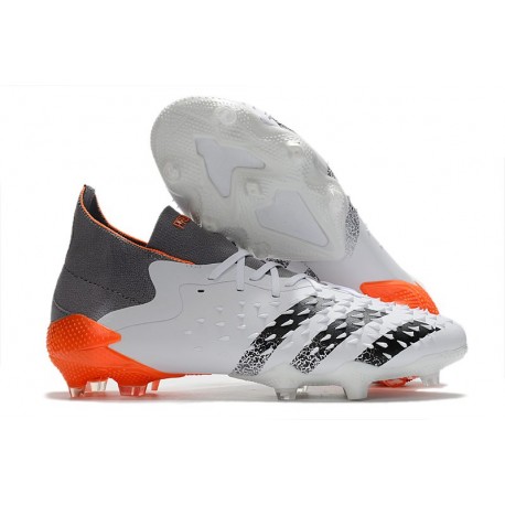 Zapatilla adidas Predator Freak.1 FG Blanco Hierro Metálico Rojo Solar