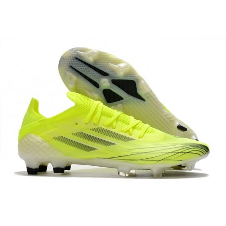 Bota de Futbol adidas X Speedflow.1 FG Amarillo Solar Negro Azul