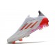 Bota adidas X Speedflow+ FG Blanco Hierro Metálico Rojo Solar