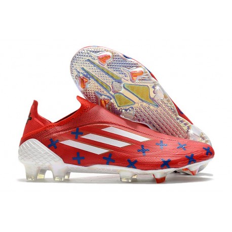Bota adidas X Speedflow+ FG Rojo Negro Rojo Solar