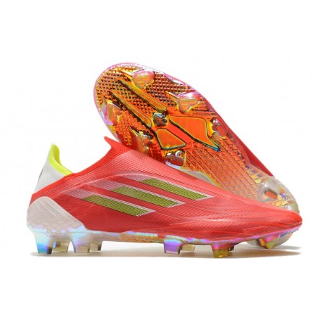 Bota adidas X Speedflow+ FG Rojo Negro Rojo Solar