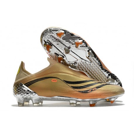 Bota adidas X Speedflow+ FG Tech Metallic Negro Naranja