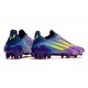 Bota adidas X Speedflow+ FG Azul Rosa Amarillo