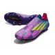 Bota adidas X Speedflow+ FG Azul Rosa Amarillo