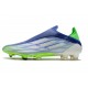 Bota adidas X Speedflow+ FG Azul Blanco Verde