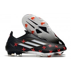 adidas X Speedflow+ FG Tacos de Futbol Negro Blanco Rojo