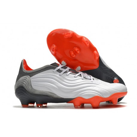 adidas Copa Sense.1 FG Hombres Blanco Rojo Hierro Metálico