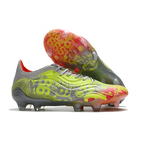 adidas Copa Sense.1 FG Hombres Onix Transparente Blanco Amarillo
