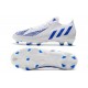 Bota Adidas Predator Edge.1 Low Fg Blanco Hi-res Azul
