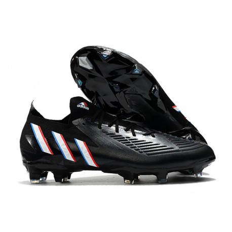 Bota Adidas Predator Edge.1 Low Fg Negro Blanco Rojo