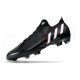 Bota Adidas Predator Edge.1 Low Fg Negro Blanco Rojo