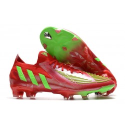 Bota Adidas Predator Edge.1 Low Fg Rojo Verde