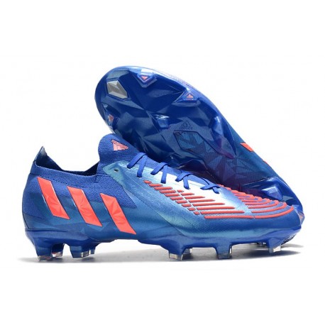 Bota Adidas Predator Edge.1 Low Fg Hi Res Azul Turbo